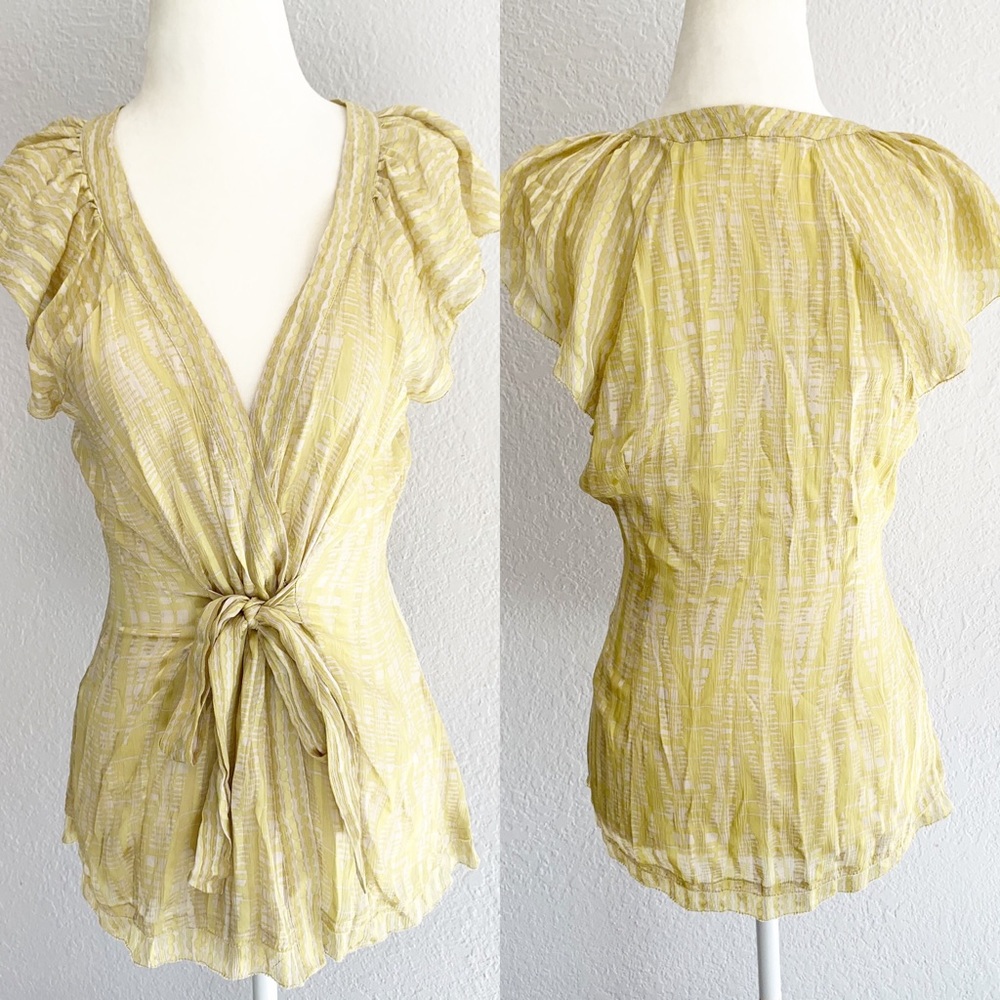 Like NEW BCBG Tie Silk Blouse